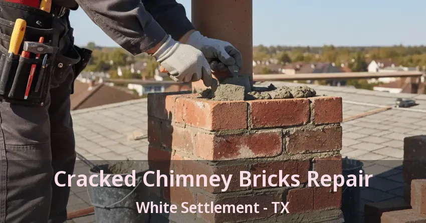 Cracked Chimney Bricks Repair White Settlement - TX